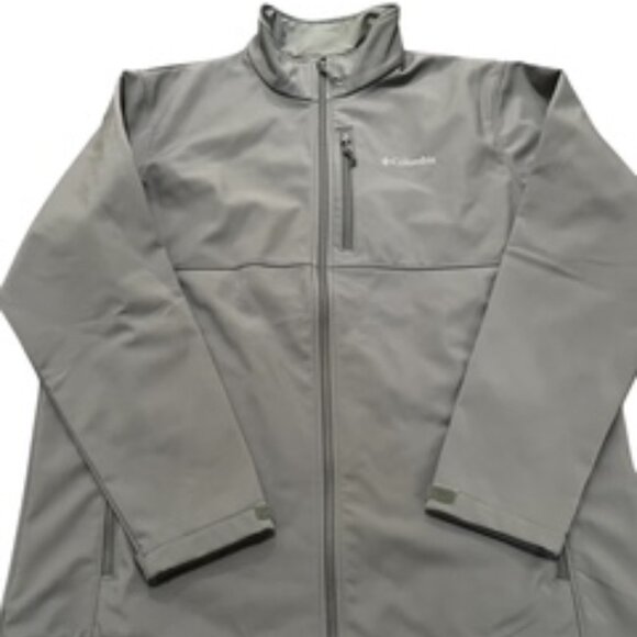 New Columbia Men’s Ascender Soft shell Jacket Size XXL tall Full Zip Gray NWT - Picture 3 of 14